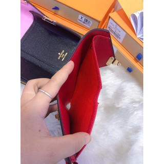 Ví hoa nâu phối da size 10 fullbox