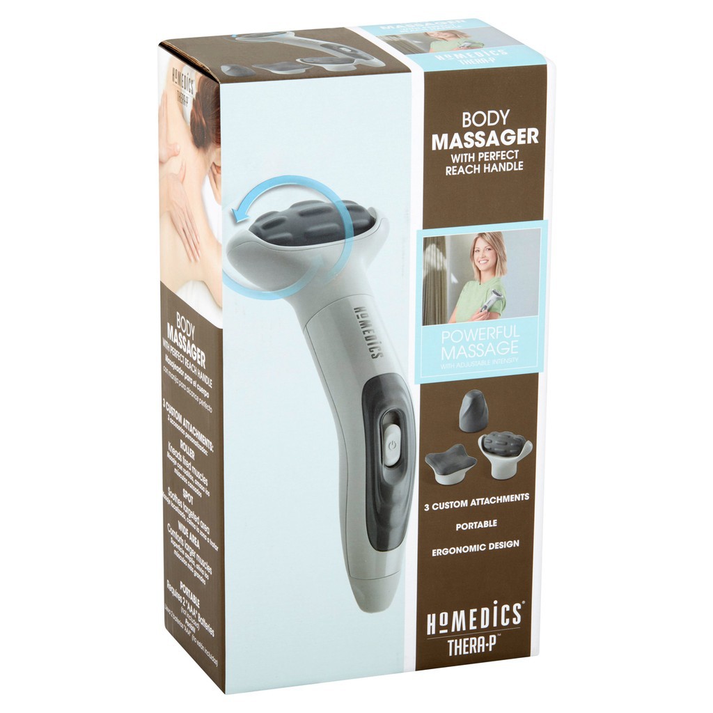 [Bảo Hành 2 Năm] Máy massage cầm tay đi kèm 3 đầu massage HoMedics HHP-110J