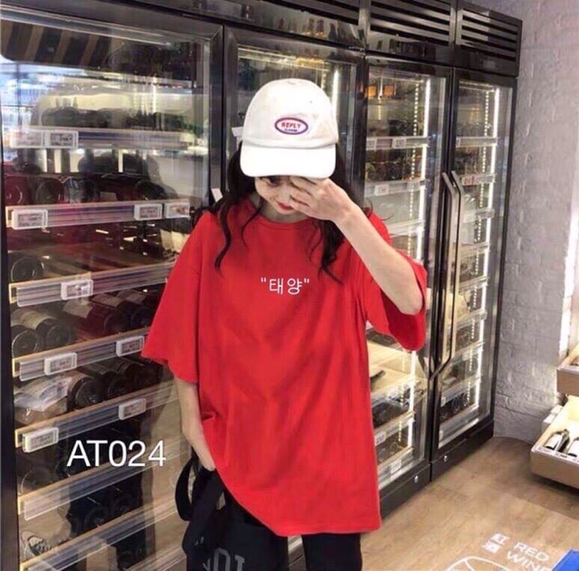 Áo thun form rộng hàn quốc hoa cúc