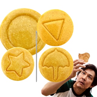 Kẹo Squid Game Trò Chơi Con Mực - Game Tách Kẹo Đường Khuôn Làm Kẹo Đường Dalgona Thử Thách Cực Cao