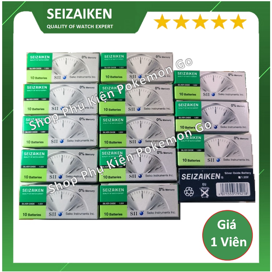 1 Viên Pin Seizaiken 377 , 364 , 379 , 317 , 395 , 335 , 346 , 394 , 397 , 337 , 373 , 315 , 371 , 362 Made In Japan