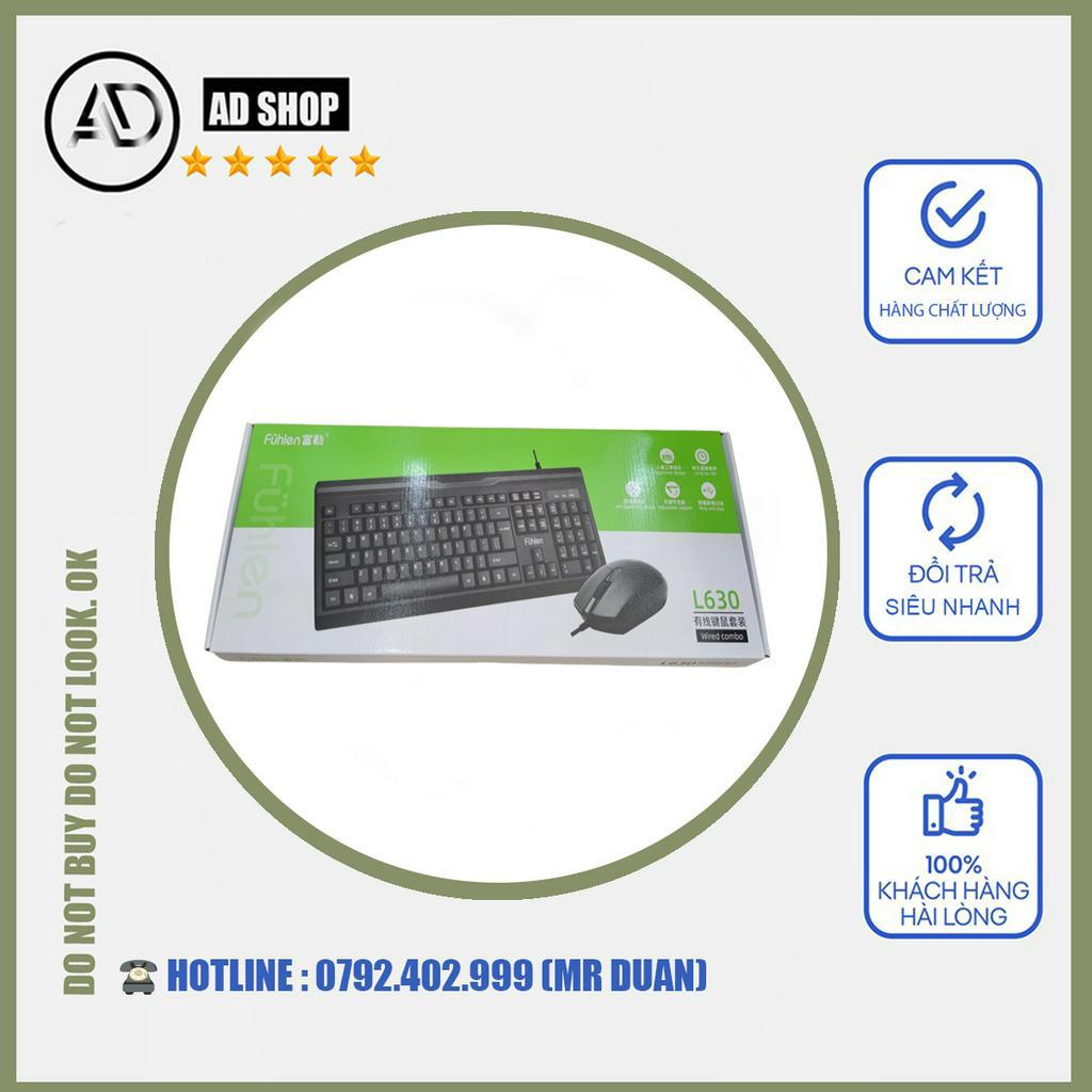 Bộ bàn phím và chuột có dây Fuhlen L630 hàng chính hãng mới 100% bảo hành 12 tháng
