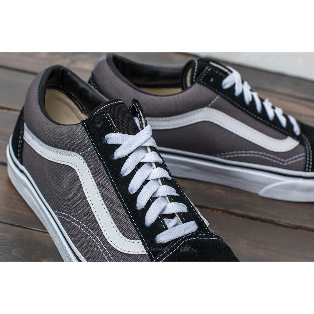 [RAWS] Vans Old Skool Pewter Black Grey True White xám