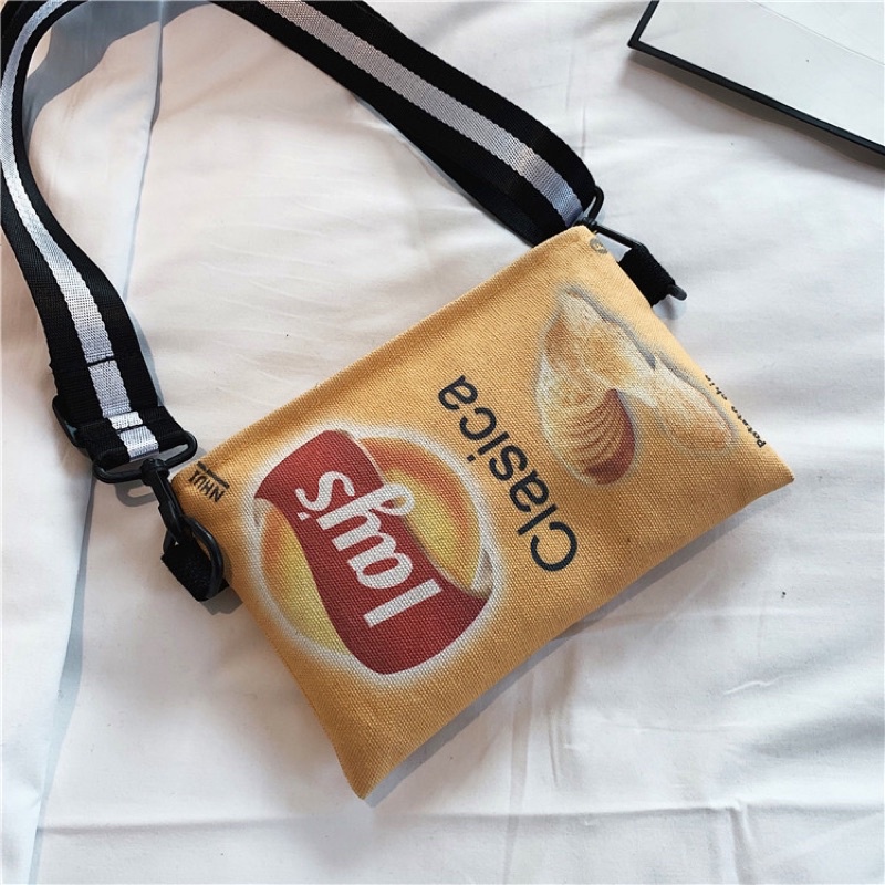 💥HOT💥 Túi đeo chéo hình gói Snack bim bim Lays cute