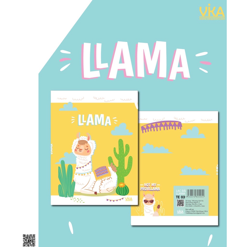 Tập Học Sinh Vika: LLama 200 Trang