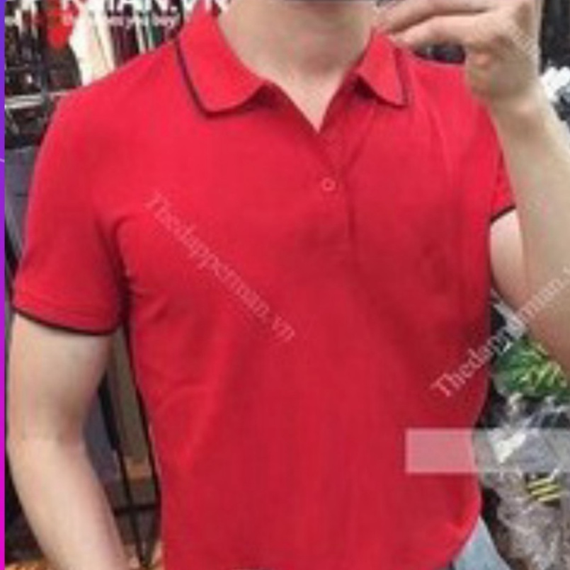 Áo Polo Nam Vải Cá Sấu Chất Cotton - Màu Đỏ | BigBuy360 - bigbuy360.vn