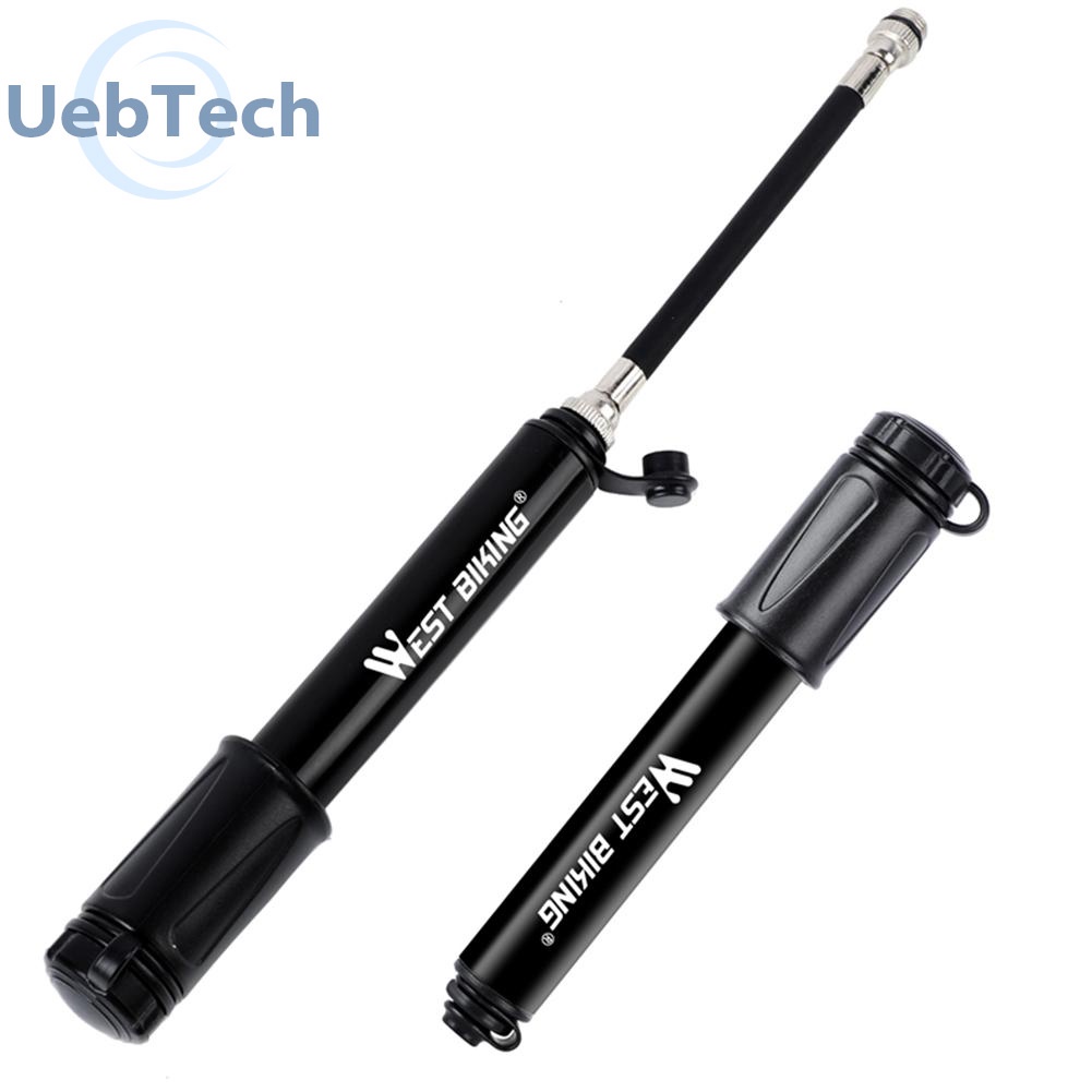 Bơm xe đạp mini WEST BIKING 100PSI kèm ống dẫn