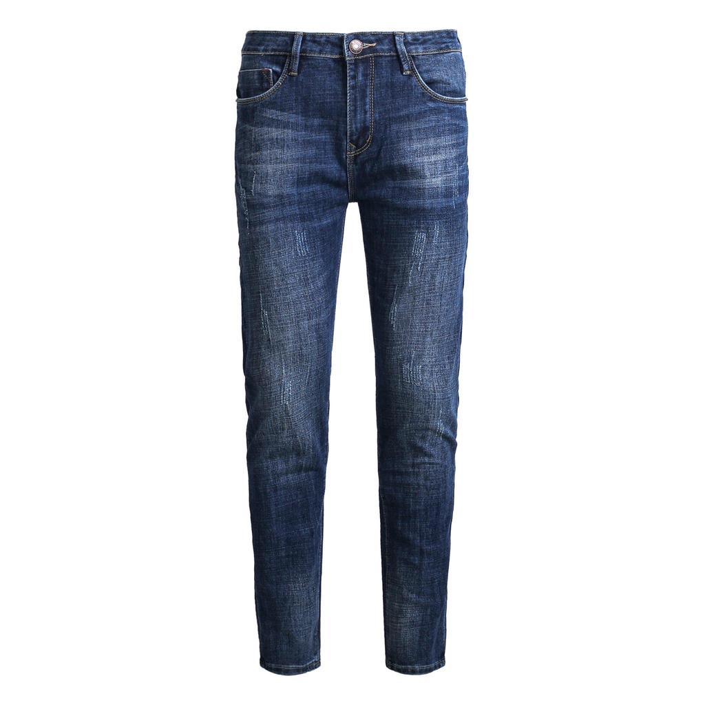 Quần Jeans BLOOK form slimfit ống đứng , không rách co giãn mã 30160 màu Denim [ HÌNH THẬT)