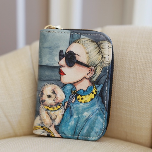 Ví đựng thẻ siêu mỏng thiết kế đơn giản xinh xắn thời trang cho nữ