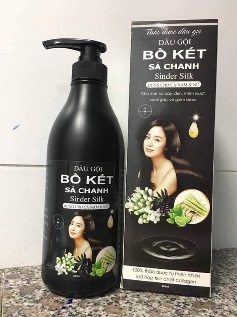 DẦU GỘI BỒ KẾT SẢ CHANH 800ml THÀNH PHẦN BỒ KẾT SẢ CHANH
