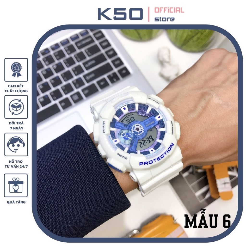 Đông hồ thể thao Nam Nữ unisex kim điện tử GS
