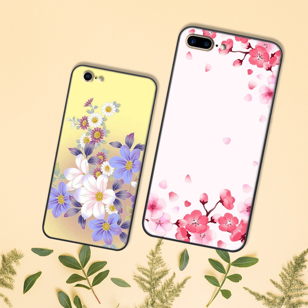 [ỐP IPHONE_SIÊU RẺ] ỐP LƯNG IPHONE IN HÌNH HOA SIÊU ĐẸP |5/5s-6/6s-6/6s PLUS-7/8-7/8 PLUS| DOAREMON CASE