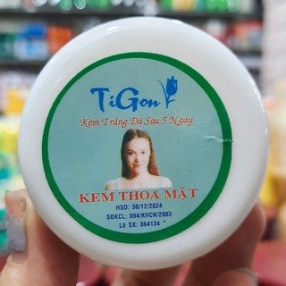 Kem Dưỡng Trắng Da Tigon 18g