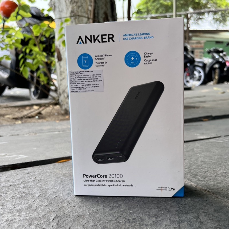 [NEW 100%] Pin sạc dự phòng ANKER PowerCore 20100mAh - A1271 - Bảo hành 12 tháng