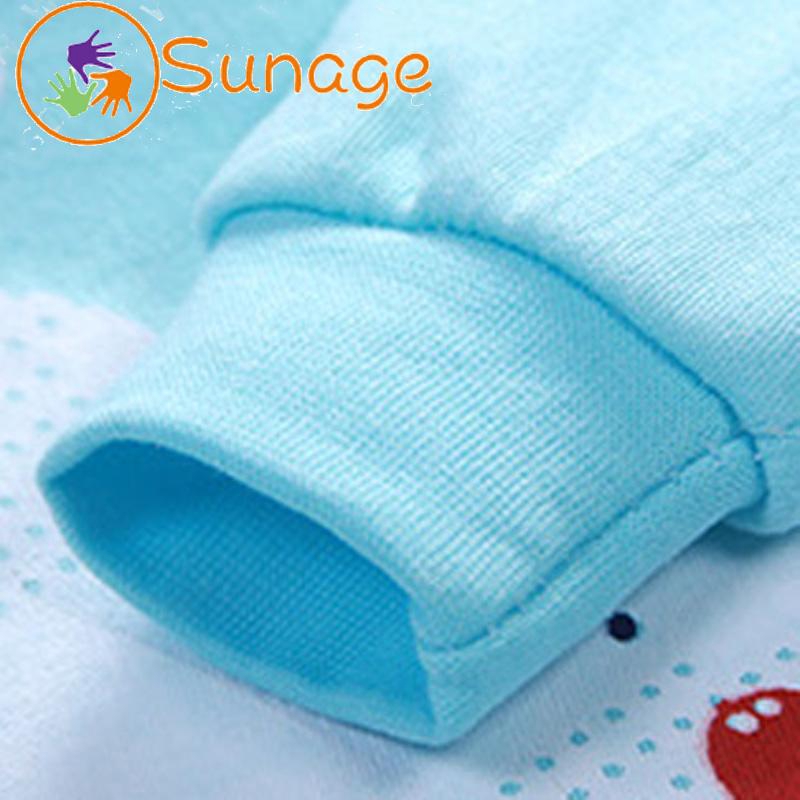 Thời Trang Bộ Đồ Ngủ 2 Món Áo Tay Dài Cổ Tròn + Quần Dài Vải Cotton In Hình Động Vật Dễ Thương Cho Bé Trai