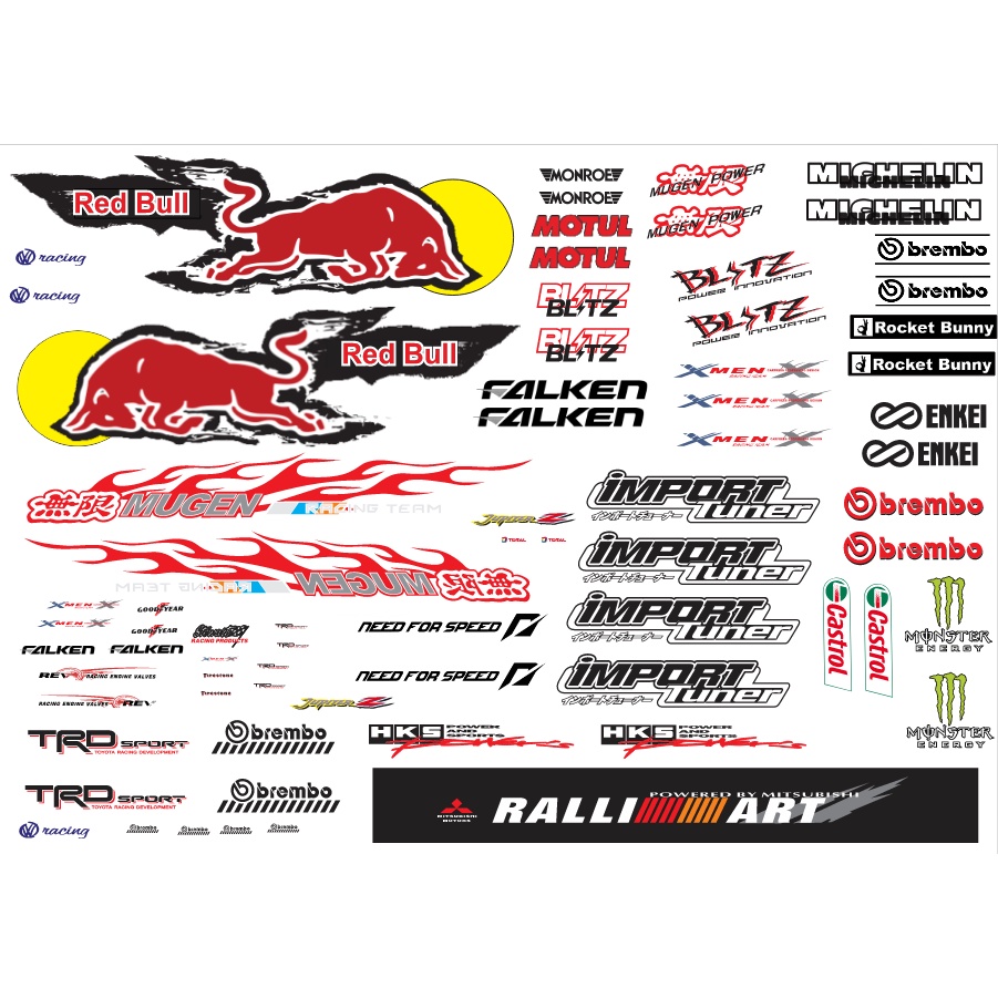 Decal cho xe RC 1 10