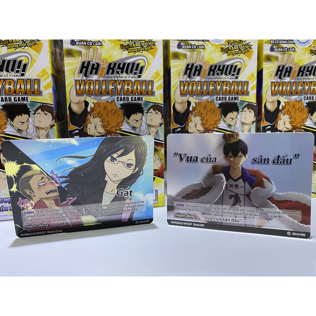 Bộ cờ bóng chuyền Haikyu - Combo - 4 gói HV-04 - 1 gói/6 quân