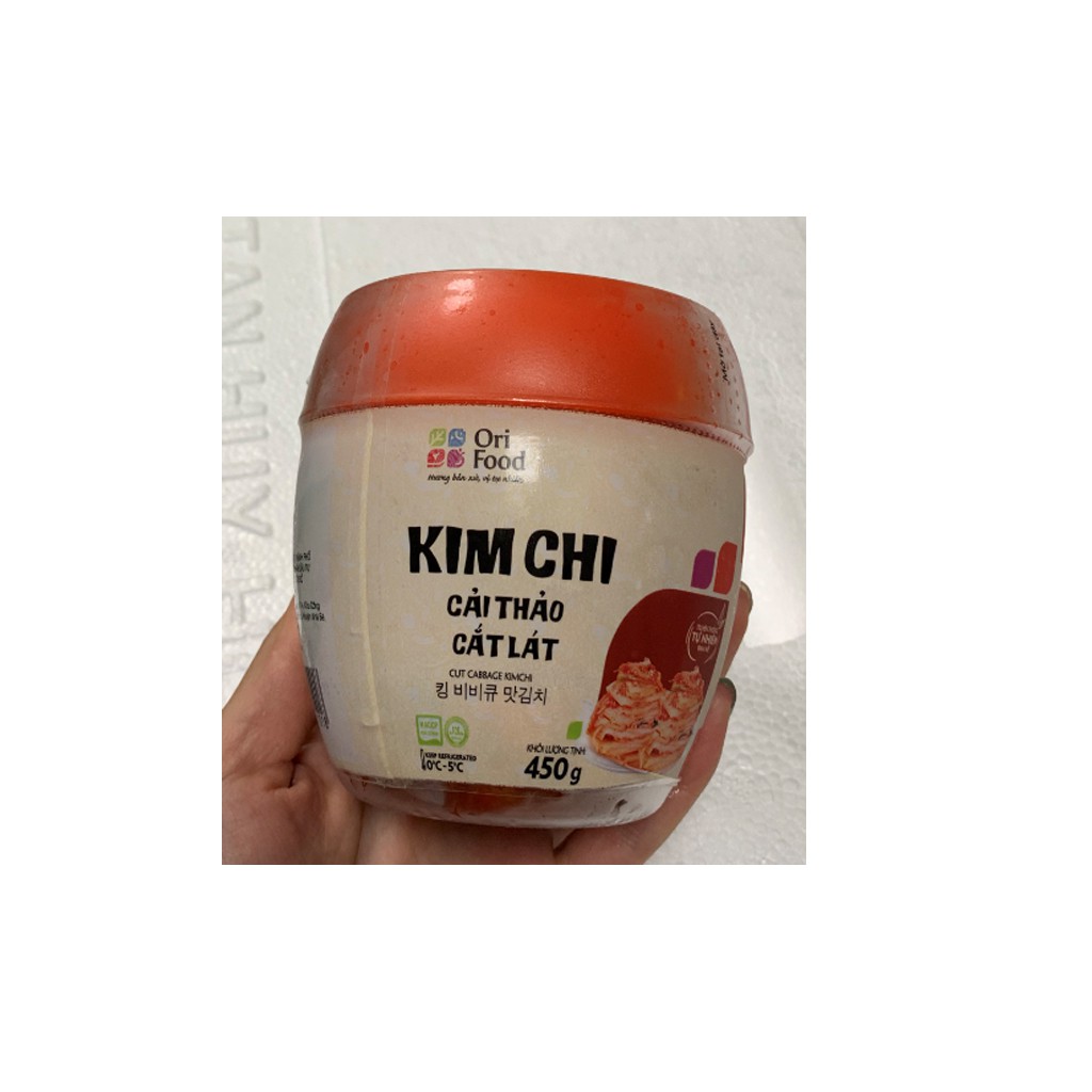[ORIFOOD]  Kim Chi Cải Thảo cắt lát Hàn Quốc (Hộp 450gr) đảm bảo chất lượng vệ sinh an toàn thực phẩm