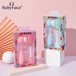 Set cọ rửa mặt và cọ mặt nạ chăm sóc da mặt Rubyface