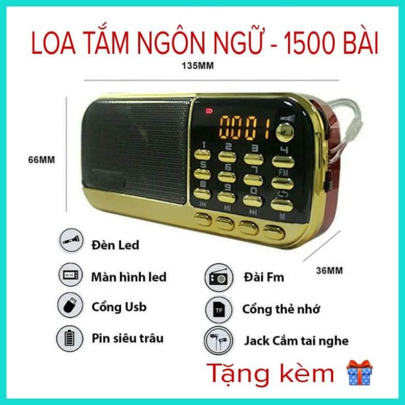Loa tắm ngôn ngữ cho bé craven, học tiếng anh, nghe nhạc, nghe radio, thai giáo