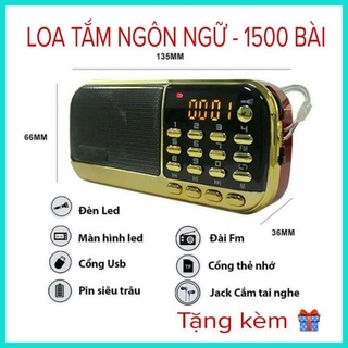 Loa tắm ngôn ngữ cho bé craven 2 pin, học tiếng anh, nghe nhạc, nghe radio, thai giáo