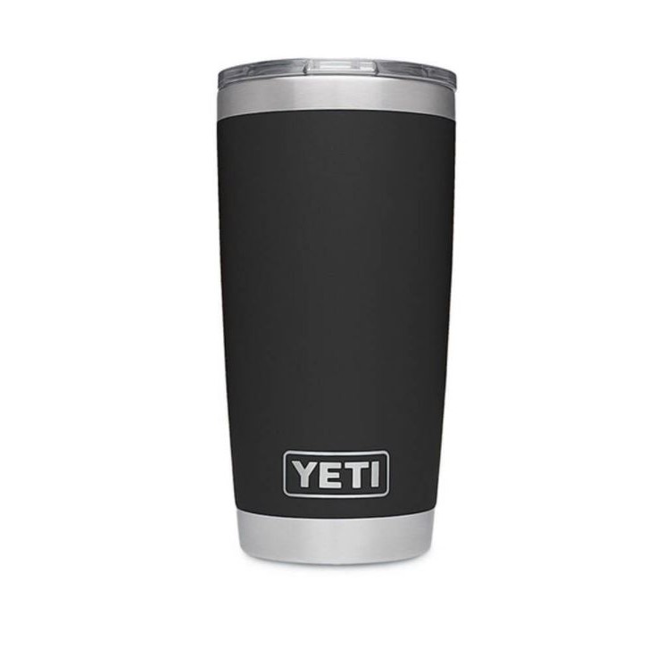 Ly giữ nhiệt YETI Black 20oz + Nắp Magslider (600 ml) - Stainless Steel/Thép không gỉ cao cấp - HÀNG CHUẨN BILL MĨ