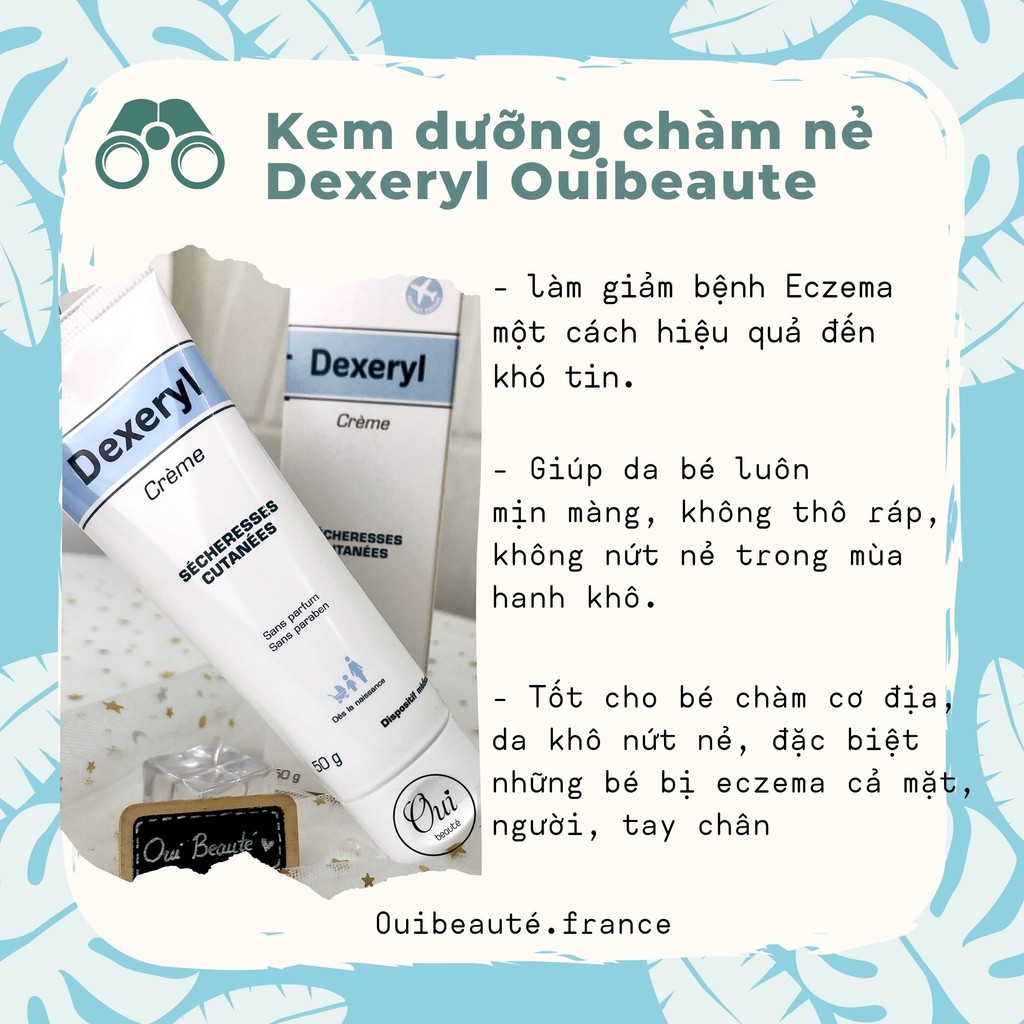 Kem dưỡng da Dexeryl , Kem chàm nẻ dành cho bé 50g 250g Ouibeaute