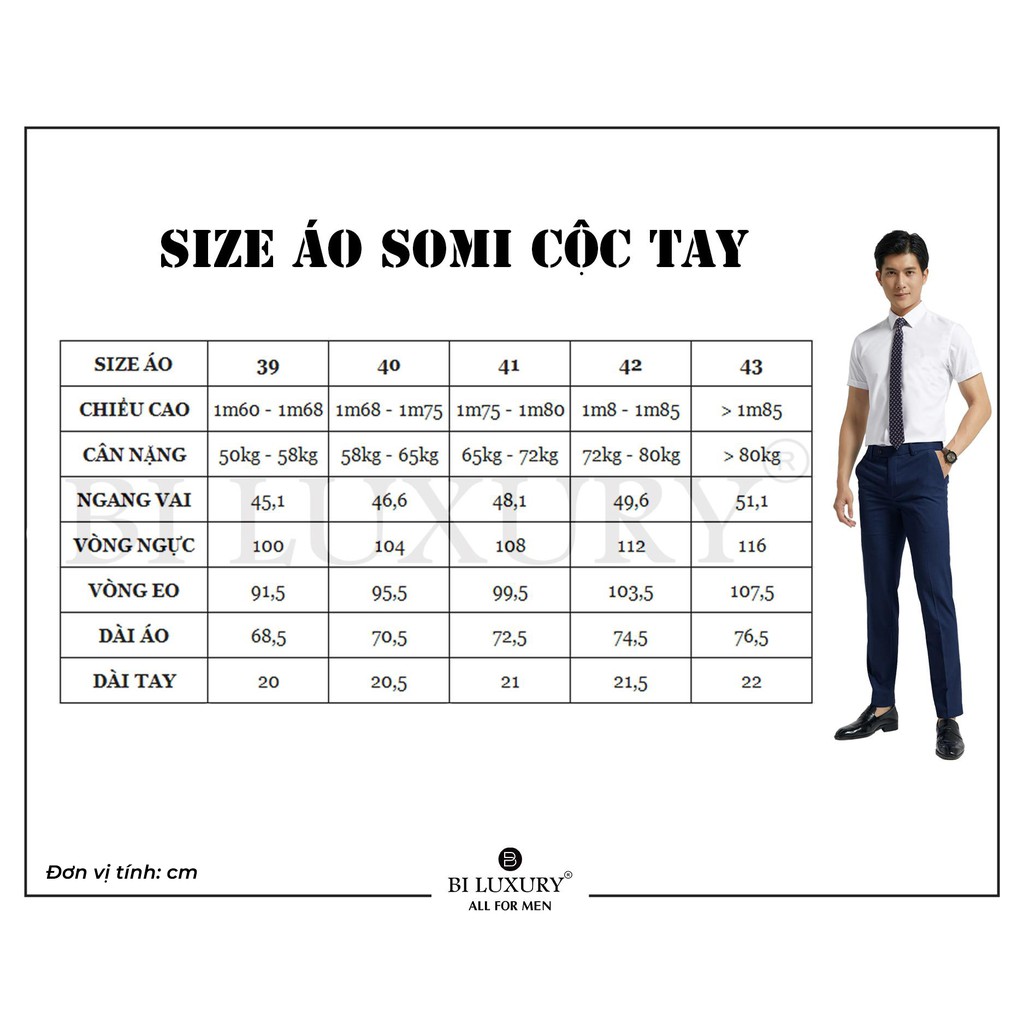 Áo sơ mi nam ngắn tay Biluxury 4SMCC006XAH kẻ caro chìm vải siêu mịn thân thiện với làn da | BigBuy360 - bigbuy360.vn