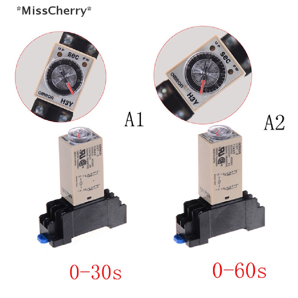 Rơ Le Hẹn Giờ 0-30s / 60s DPDT 220V H3Y-2 Chuyên Dụng