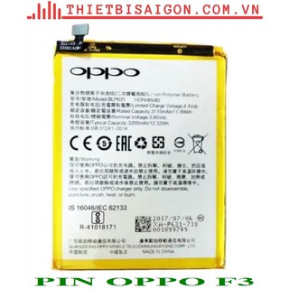PIN OPPO F3