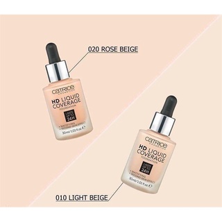 Kem nền catrice hd liquid coverage foundation kiềm dầu che phủ 24h