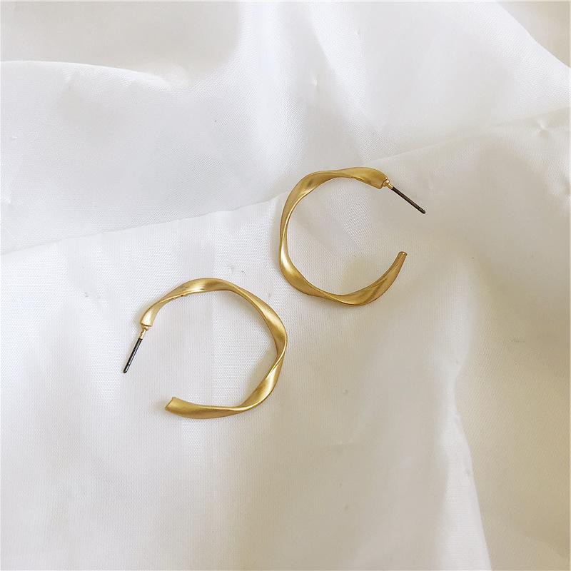 Khuyên Tai Kim Loại Bảng To Phong Cách Âu Mỹ A283