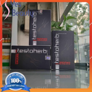 [COMBO 3 HỘP] Viên Tăng Cường Sinh Lý Testoherb - Khai Phá Tiềm Năng Nam Giới - Chính Hãng Hộp 30 Viên [Có Che Tên]