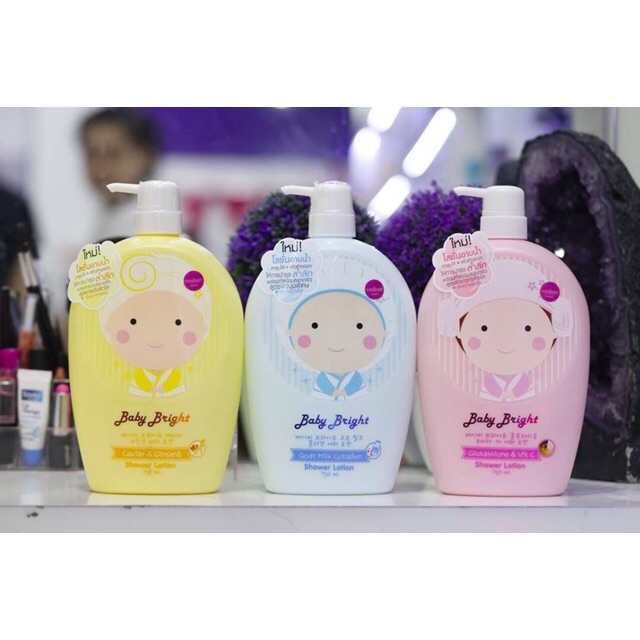 Sữa Tắm Dưỡng Trắng Da Baby Bright SHOWER LOTION 750ml - Thái Lan