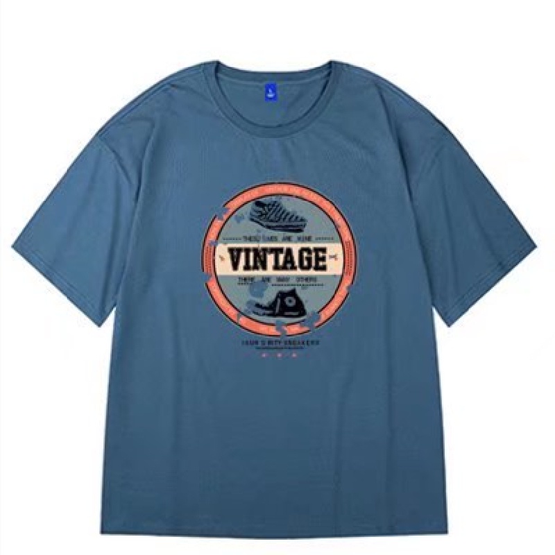 Áo Thun Tay Ngắn Cổ Tròn In Chữ Size M-8XL Thời Trang Mùa Hè Cho Nam