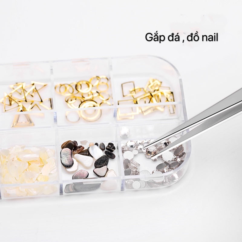 Nhíp nhọn nối mi , gắn mi , đính đá đa năng Hugiastoree