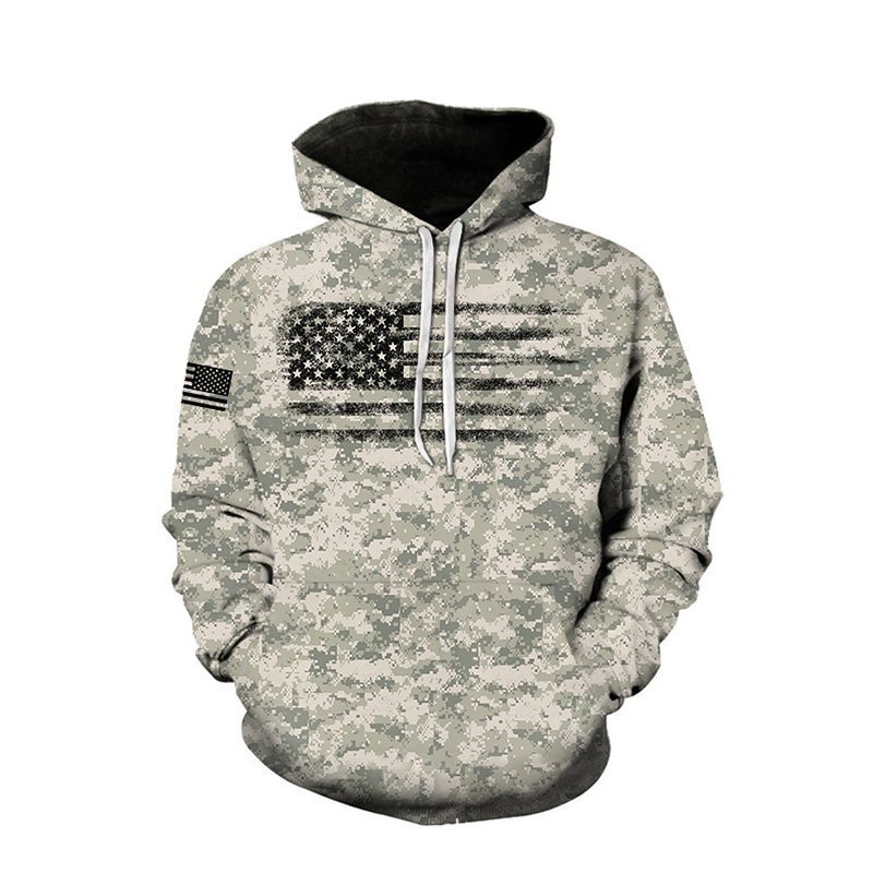 Áo Hoodie Nam Dài Tay Họa Tiết Rằn Ri Plus Size XXS-6XL