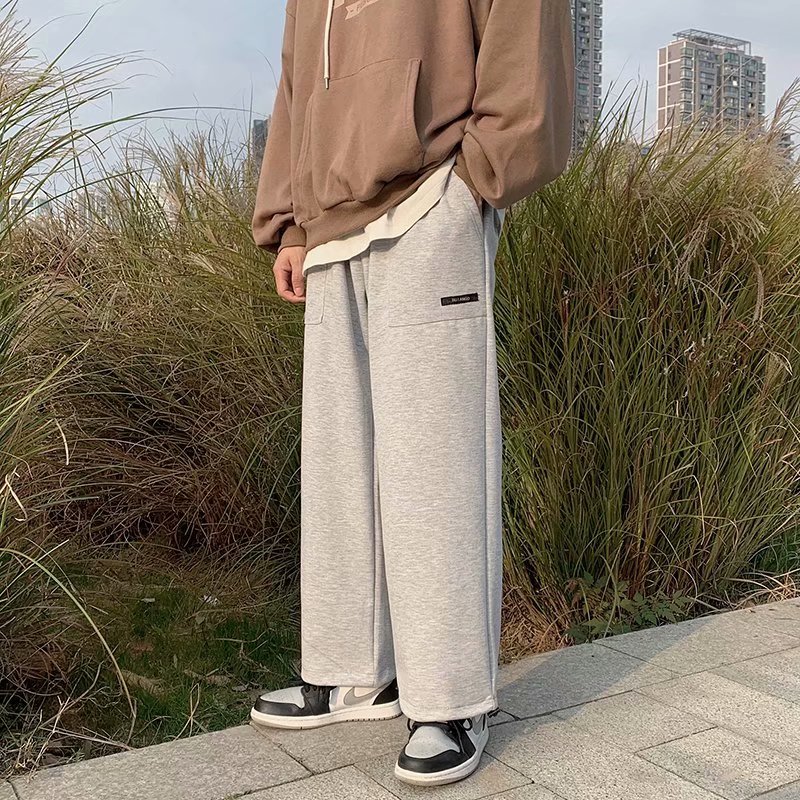 Men's Fashion Simple Design Drawstring Sports Long Pants. M-2Xl