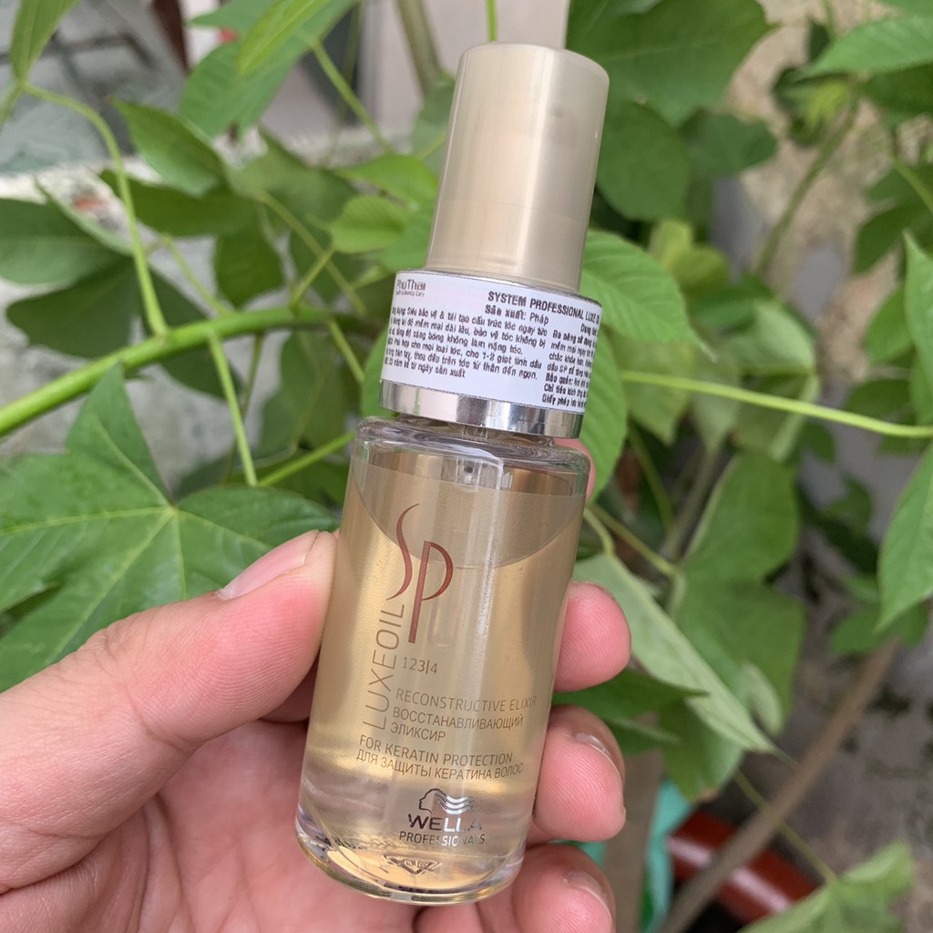 Tinh dầu Argan dưỡng chăm sóc tóc hư tổn Wella SP Luxe Oil 30ml