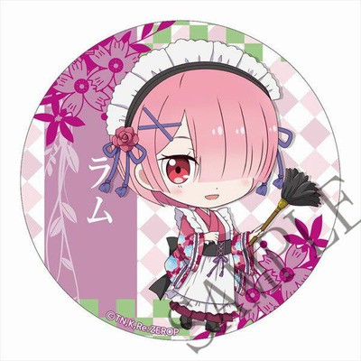 (m02) Huy hiệu cài áo IN HÌNH Re:Zero Bắt đầu lại ở thế giới khác anime chibi dễ thương