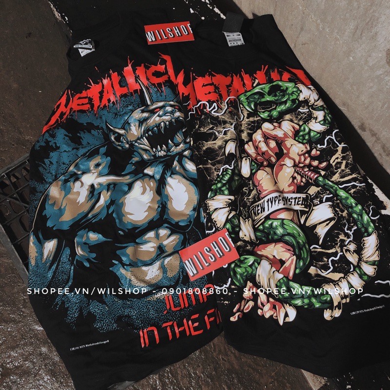 ÁO METALLICA - ROCK BAND TEE - ÁO THUN ÁO PHÔNG NHẠC ROCK