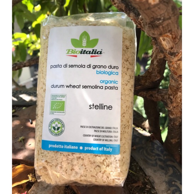 Nui sao hữu cơ Bioitalia 500gr cho bé Date 2023