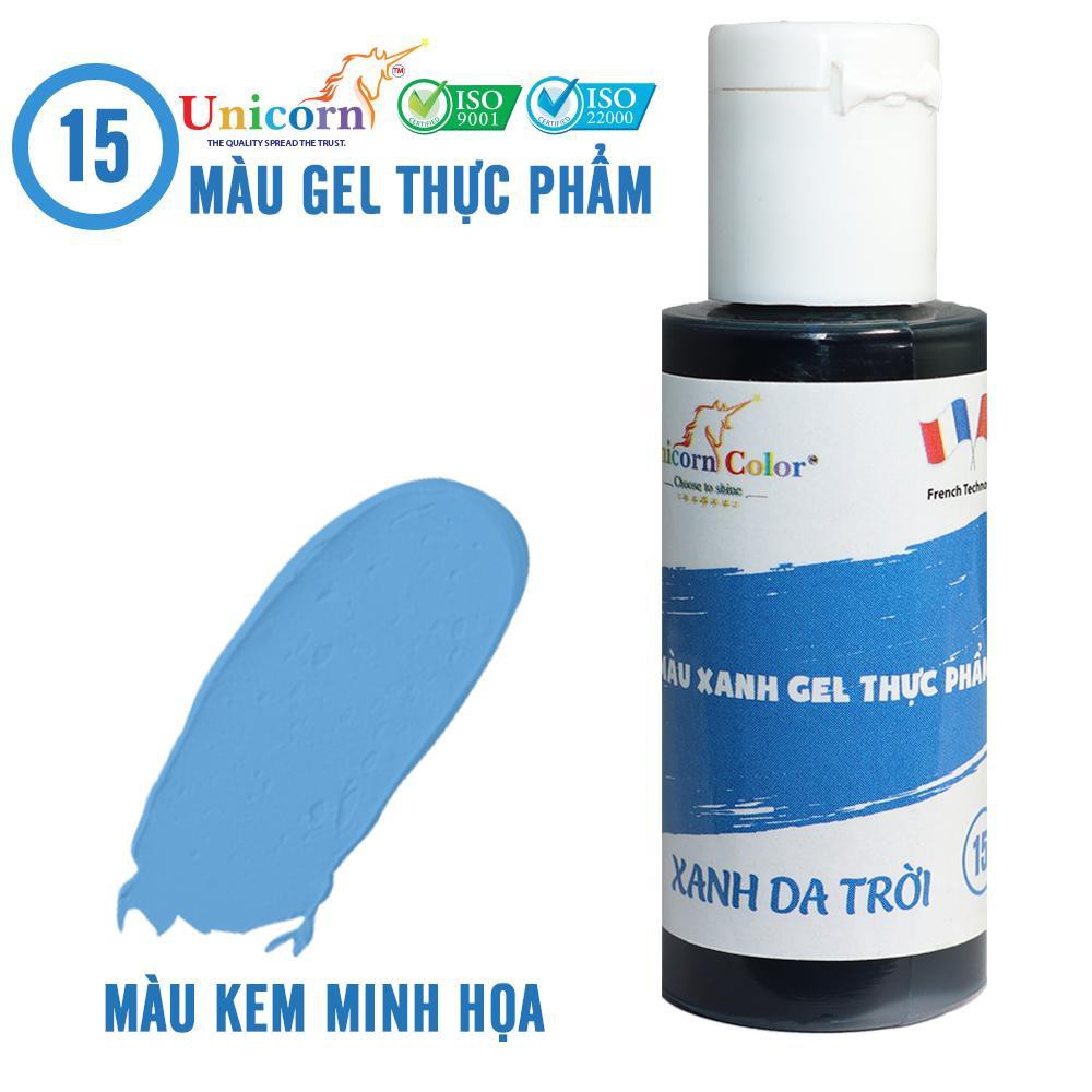 Màu Thực Phẩm Xanh Da Trời UNICORN Dạng Gel 28gr D15