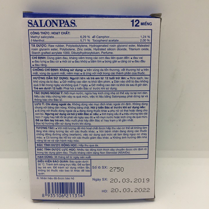 Cao dán Salonpas