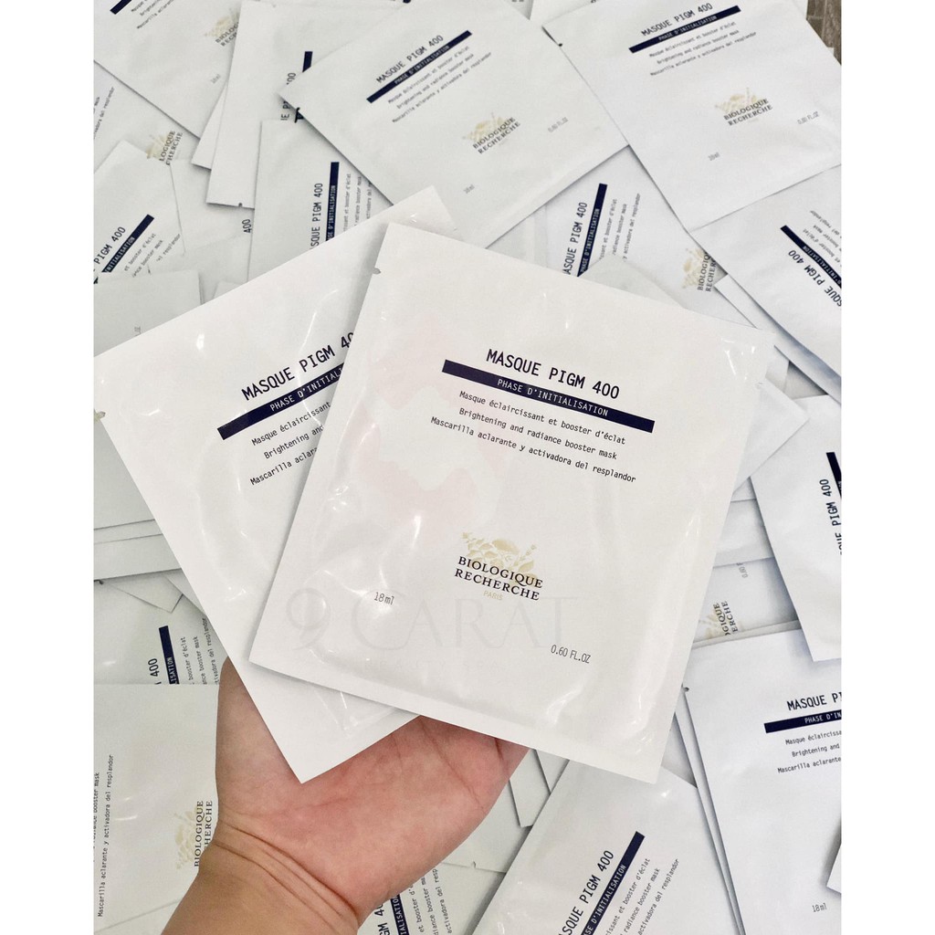 Mặt Nạ Giấy Dưỡng Trắng Da, Mờ Thâm, Nám và Tàn Nhang Masque PIGM 400 Biologique Recherche