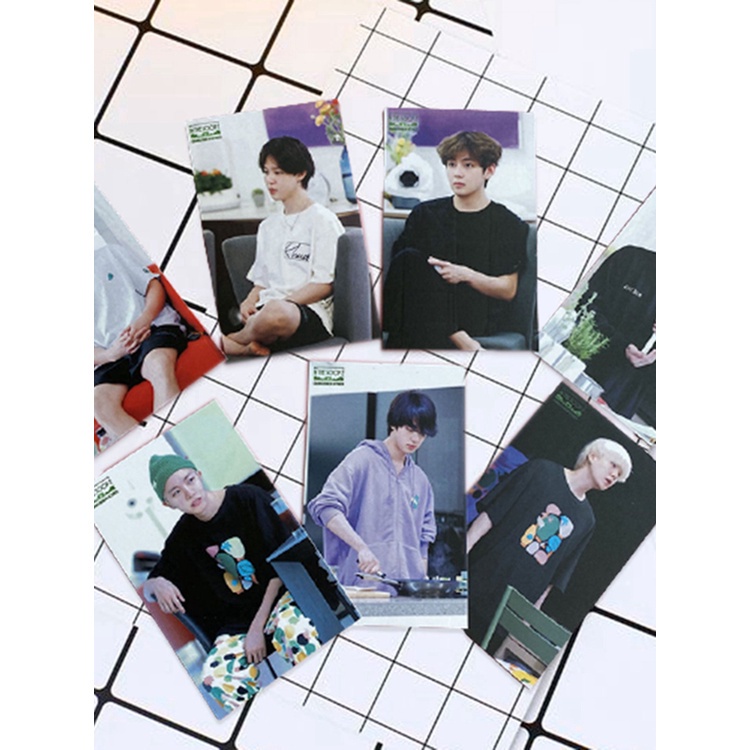 Set 7 tấm thẻ ảnh nhóm nhạc BTS IN THE SOOP 2