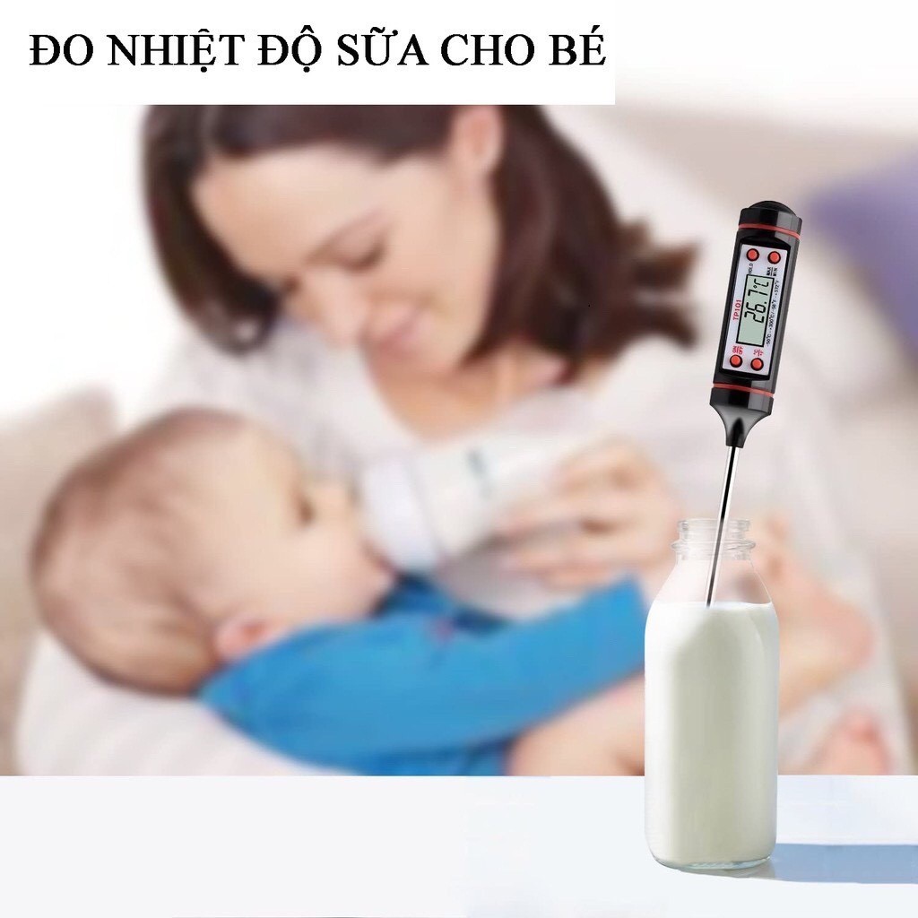 Nhiệt Kế Điện Tử Đo Nước Pha Sữa, Đo Nước Tắm Cho Bé