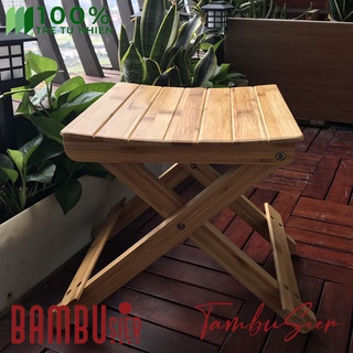 Ghế gỗ tre gấp gọn