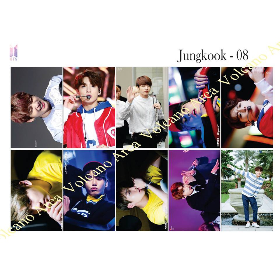 [BTS] Set Sticker JUNGKOOK - 9 mẫu (có nhiều mẫu hình dán Kpop)