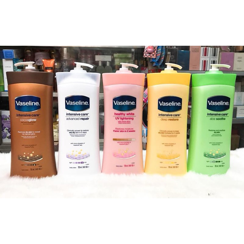 Sữa dưỡng thể Vaseline Healthy White UV Lightening 725ml | BigBuy360 - bigbuy360.vn